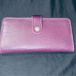 EUC Portland Leather Goods Plum Bifold Wallet